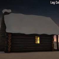 log cabin by am daz 3d