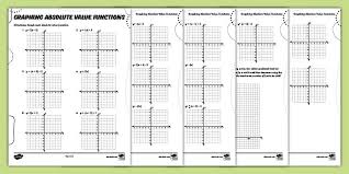 Graphing Absolute Value Functions Activity