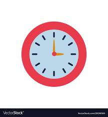 Wall Clock Flat Style Icon Royalty Free