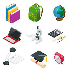 Vector Isometric Educational Concept