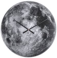 Present Time Home Decor Wall Clock Moon