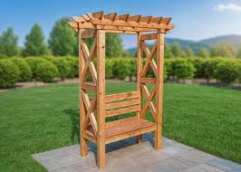Modern Arbor Bench Plans Diy Wood Arbor