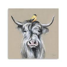 40 Cute Highland Cow Canvas Wall Art