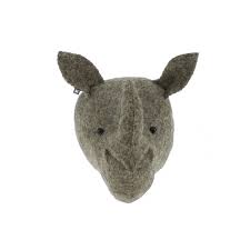 Rhino Head Wall Decoration Mini