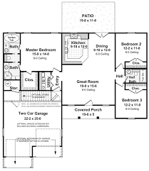 1400 Square Foot Ranch House Plan