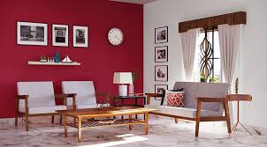 Classic Burgundy Living Room Design