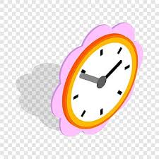 Daisy Clock Icon Isometric 3d Style