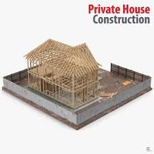 Private House Construction 5 3d Model