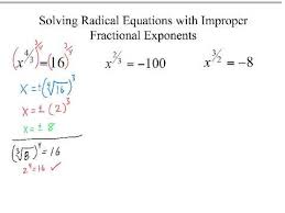 Improper Fractional Exponents