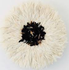 Juju Hat Wall Decor White With Natural