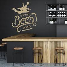 Beer Drinker Quote Wall Sticker