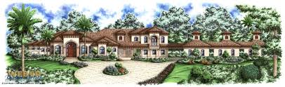 Mediterranean Tuscan Style Home Floor Plan