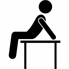 Desk Man Person Sitting Table Icon