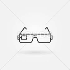 Smart Glasses Icon Vector Graphic