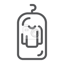 Clothes Cover Line Icon Apparel And