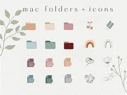 Aesthetic Folder Icons Boho Folder