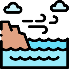 Coast Detailed Rounded Lineal Color Icon