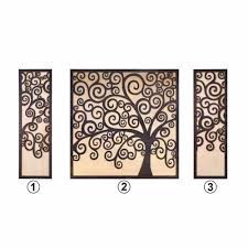All Day Mart Square Tree 3 Panel Wall