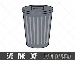 Svg Trash Can Clipart Garbage