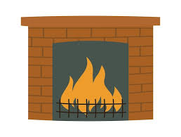 Fireplace Flat Icon Interior