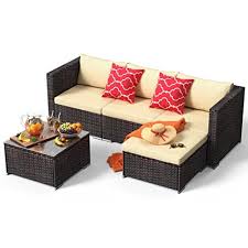 Qsun Outdoor Patio Furniture Set 5
