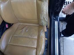 Repair Of Saffron Yellow Leather Seat