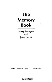 The Memory Book The Classic Guide To