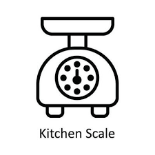 Kitchen Scale Vector Outline Icon