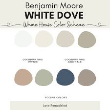 Benjamin Moore White Dove Color Palette