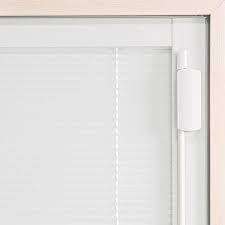 Mmi Door 71 In X 81 75 In Clear Glass Internal Blinds Fiberglass Smooth Prehung Right Hand Full Lite Stationary Patio Door Primed