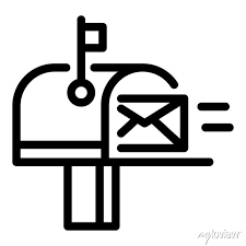 Full Mailbox Icon Outline Full Mailbox