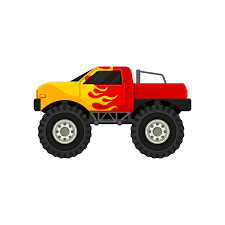 Yellow Flame Decal Heave Car
