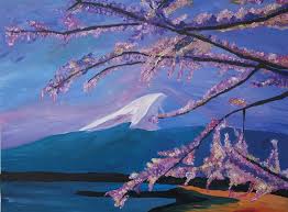 Mount Fuji With Cherry Blossom In Japan
