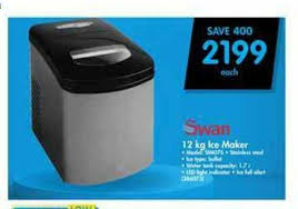 Swan 12kg Ice Maker Offer At Makro