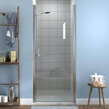Shower Door In Chrome With Clear Glass