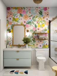 33 Trendy Bathroom Wallpaper Ideas To