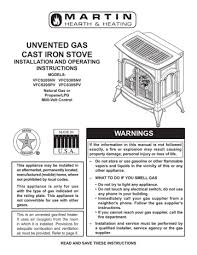 Martin Fireplaces Vfcs20snv User S