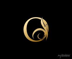 Gold Letter O Logo Icon Design Perfect