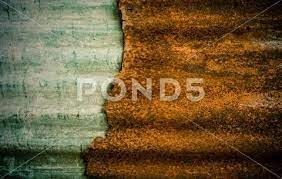 Rusty Corrugated Metal Wall Rusty Zinc