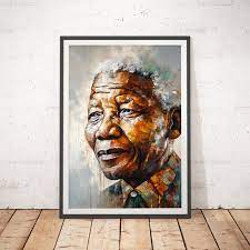 Nelson Mandela Print South Africa Art