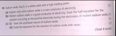 Sodium Oxide Na2o