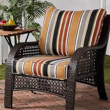Greendale Home Fashions Deep Seat Cushion Set Brick Stripe