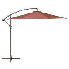 Duck Covers Weekend Patio Cantilever Umbrella 10 Foot Cedarwood