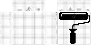 Painters Roller Brush Icon Nonogram