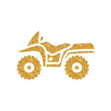 All Terrain Vehicle Icon Gold Glitter