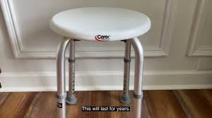 Carex Compact Round Shower Stool For