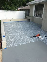 Stenciled Patio Makeover Tutorial