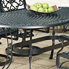 Homestyles Sanibel Aluminum Outdoor Dining Table In Black