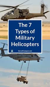 the 7 types of military helicopters