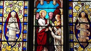 Stained Glass Window Stock